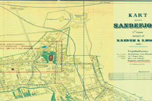 Bilde av Kart over Langgaten for navnebyttet til Kongensgate